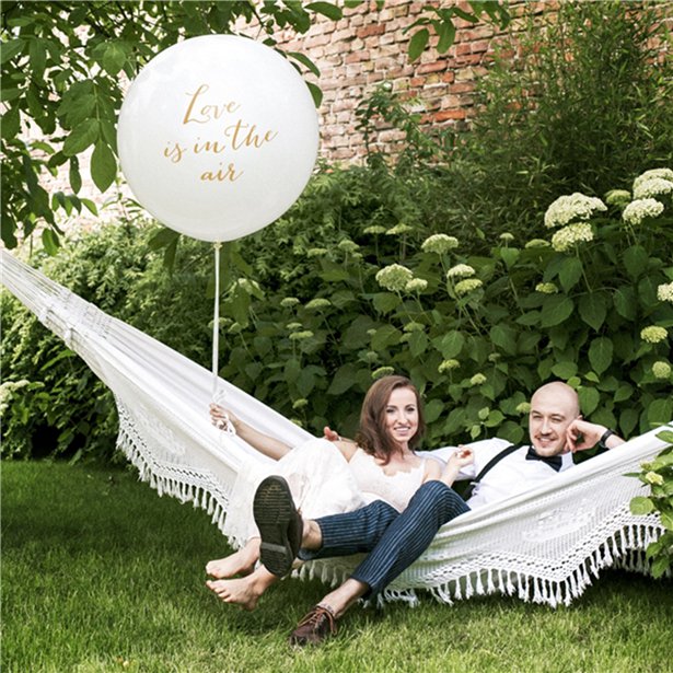 Giant Love is in the air balloons for weddings