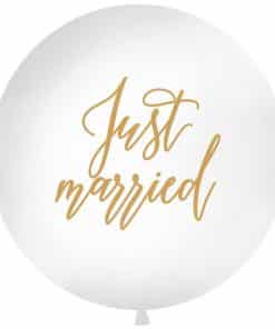 Gold Just Married Giant Balloon