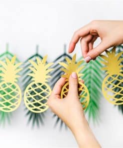 Alternative view of Gold Pineapple Garland - 1.5m