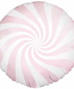 Light Pink Candy Swirl Foil Balloon