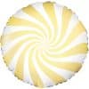 Light Yellow Candy Swirl Foil Balloon