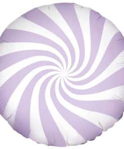 Lilac Candy Swirl Foil Balloon