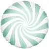 Mint Green Candy Swirl Foil Balloon