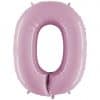 Pastel Pink Number 0 Balloon