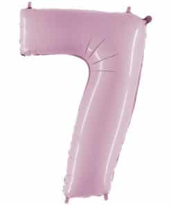 Pastel Pink Number 7 Balloon