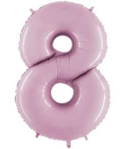 Pastel Pink Number 8 Balloon