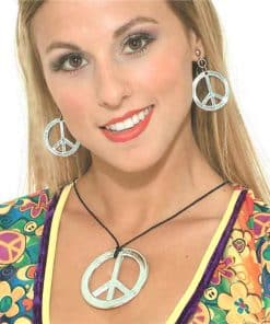 Peace Necklace and Earrings Set