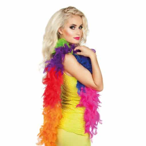 Rainbow Pride Feather Boa