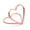 Rose Gold Heart Place Card Holders