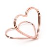 Rose Gold Heart Place Card Holders