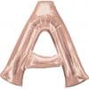 Rose Gold Letter A Balloon