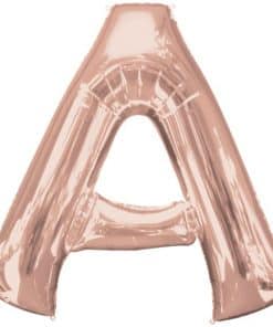 Rose Gold Letter A Balloon