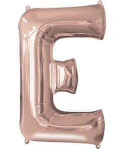 Rose Gold Letter E Balloon