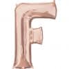 Rose Gold Letter F Balloon