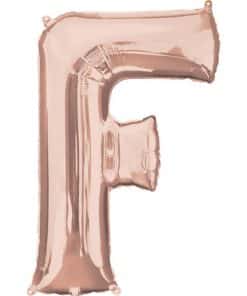 Rose Gold Letter F Balloon