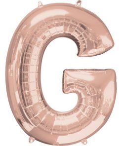 Rose Gold Letter G Balloon