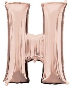 Rose Gold Letter H Balloon