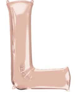 Rose Gold Letter L Balloon