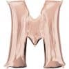 Rose Gold Letter M Balloon