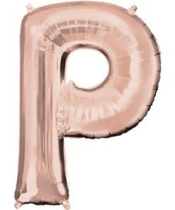 Rose Gold Letter P Balloon