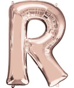 Rose Gold Letter R Balloon