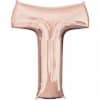 Rose Gold Letter T Balloon