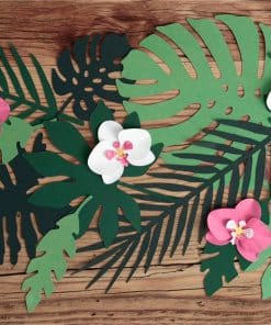 Alternative view of Tropical Leaf Decorations (Pk 21)