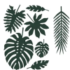 Tropical Leaf Decorations