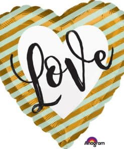 Wedding Love Stripes Balloon
