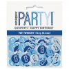 Blue Birthday Glitz Age 13 Confetti