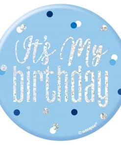 Blue Birthday Glitz "Its my Birthday" Badge