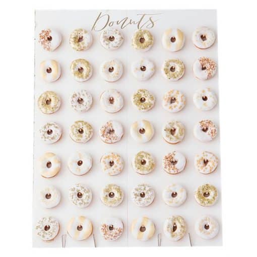 Gold Wedding Large Doughnut Wall