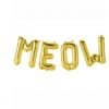 Gold Meow Foil Balloon Kit