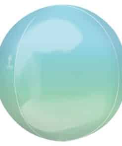 Ombre Blue & Green Orbz Balloon