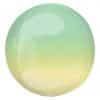 Ombre Yellow & Green Orbz Balloon