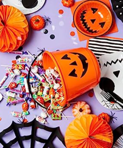 Orange Pumpkin Bucket