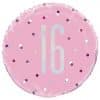Pink Birthday Glitz Age 16 Foil Balloon