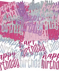 Pink Birthday Glitz Confetti