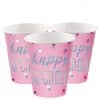 Pink Birthday Glitz Cups