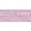 Pink Birthday Glitz Happy Birthday Banner