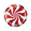 Red Candy Swirl Foil Balloon