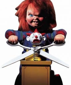 Halloween Chucky Doll With Scissors