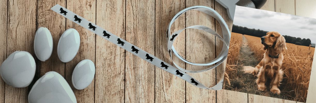 Cocker Spaniel Printed Ribbons