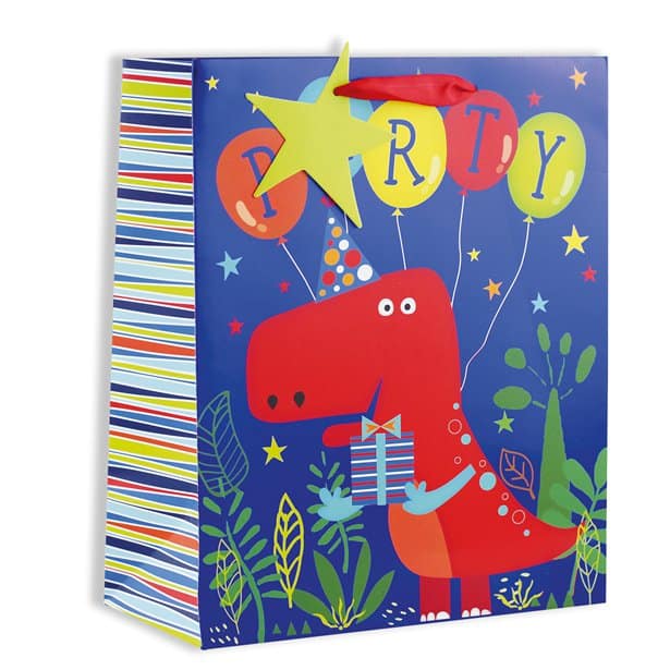 Dinosaur Gift Bag & Party Decorations Next Day Delivery