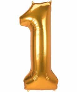 Gold Number 1 Foil Balloon