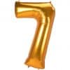 Gold Number 7 Balloon