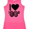 I Love the 80's Pink Vest Top