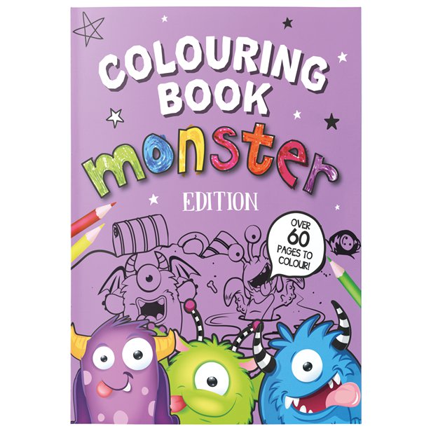 Monster A4 Colouring Book & Party Bag Fillers - Next Day Delivery