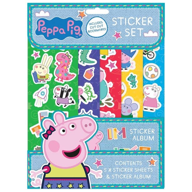 Peppa Pig Sticker Set &amp; Pencils - Next Day Delivery