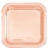 Rose Gold Square Foil Plates